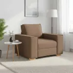 Canapea fotoliu maro 100x78x84 cm, material textil GartenMobel Dekor