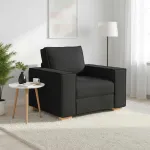 Canapea fotoliu negru 100x78x84 cm material textil GartenMobel Dekor