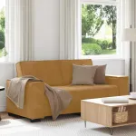 Canapea cu 2 locuri, maro, 180x78x84 cm, catifea GartenMobel Dekor