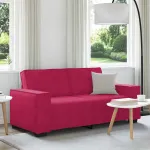 Canapea cu 2 locuri, roșu vin, 180x78x84 cm, catifea GartenMobel Dekor