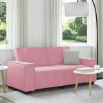 Canapea cu 2 locuri, roz, 180x78x84 cm, catifea GartenMobel Dekor
