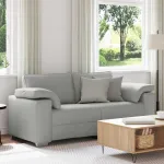 Canapea pentru două persoane Gri nori 180 cm țesătură GartenMobel Dekor