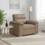 Canapea Scaun Cappuccino 100x81x84 cm piele artificială GartenMobel Dekor