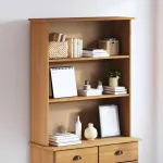 Hutch ASKIM 91 x 30 x 104 cm Lemn masiv de pin GartenMobel Dekor