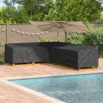 Husă pentru mobilă Negru 355 x 275 x 80 cm Material Oxford 210D GartenMobel Dekor
