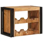 Raft pentru vin 60 x 45 x 33 cm Lemn de Mango Solid și Şlefuit GartenMobel Dekor