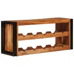 Raft pentru vin Maro 100 x 45 x 33 cm Lemn Solid de Acacia GartenMobel Dekor