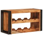 Raft pentru vin Maro 80 x 45 x 33 cm Lemn Solid de Acacia GartenMobel Dekor