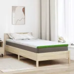 Suport pentru saltea Alb și Verde 90 x 200 cm Material jacquard GartenMobel Dekor