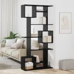 Dulap pentru cărți Stejar Negru 92 x 29 x 188 cm Lemn compozit GartenMobel Dekor