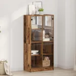 Bufet Lemn Vechi 68 x 37 x 142 cm Lemn compozit GartenMobel Dekor