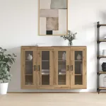 Mobilier cu Montaj pe Perete 2 pcs stejar artizanal GartenMobel Dekor