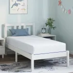 Saltea Alb și albastru 80 x 160 cm Material Jacquard GartenMobel Dekor