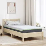 Saltea Alb și gri 100 x 200 cm Material Jacquard GartenMobel Dekor