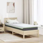 Saltea Alb și gri 80 x 200 cm Material Jacquard GartenMobel Dekor