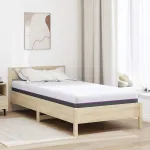 Saltea Alb și gri 90 x 190 cm Material Jacquard GartenMobel Dekor