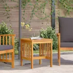 Masă laterală Ulei Natural Lemn Solid de Acacia GartenMobel Dekor