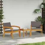 Scaun pentru Grădină 2 pcs Ulei Natural Lemn Solid de Acacia GartenMobel Dekor