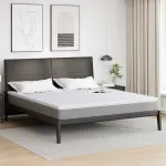 Topper din nucă de cocos Alb 200 x 200 cm Material Jacquard GartenMobel Dekor