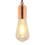 Suporturi de lampă 2 buc Rose Gold E27 GartenMobel Dekor