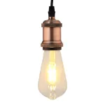Suporturi de lampă 2 buc Roșu Bronz E27 GartenMobel Dekor