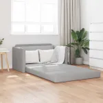 Pat canapea Gri nori 124 x 71 x 78 cm țesătură GartenMobel Dekor