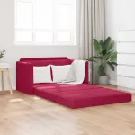 Pat canapea Roșu Vin 124 x 71 x 78 cm Catifea GartenMobel Dekor