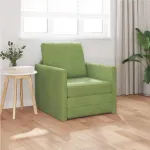 Pat canapea Verde deschis 74 x 77 x 81 cm Catifea GartenMobel Dekor