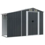 Magazie Sopron de Gradina, 277x93x179 cm, Gri Antracit, Metal Galvanizat