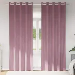 Perdele opace 2 pcs Roz închis 140 x 260 cm Catifea GartenMobel Dekor