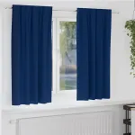 Perdele Opaque cu Inel 2 pcs Albastru închis 175 x 140 cm GartenMobel Dekor
