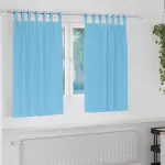 Perdele Opaque cu Inel 2 pcs Albastru deschis 140 x 140 cm GartenMobel Dekor