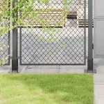 Baze de stâlp pătrate 12 buc Antracit Oțel acoperit cu pulbere GartenMobel Dekor