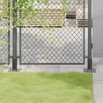 Baze stâlp pătrate 12 buc Antracit Oțel acoperit cu pulbere GartenMobel Dekor