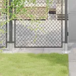 Baze stâlp pătrate 12 buc Argintiu 51x51 mm Oțel galvanizat GartenMobel Dekor