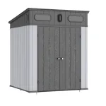 Casuta de gradina din rasina SIRIUS PENT 6x6 cu usa dubla si ventilatie