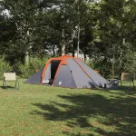 Cort tunel Gri și Portocalie 510 x 240 x 156 cm tafta GartenMobel Dekor