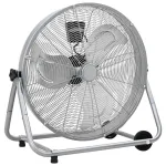 Ventilator cu tambur cu roata Argintiu 73 x 42 x 70 cm Aluminiu GartenMobel Dekor