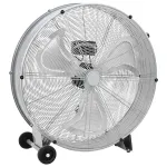 Ventilator cu tambur cu roata Argintiu 79 x 37 x 82 cm Aluminiu GartenMobel Dekor