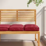 Pernă 2 pcs Roșu Vin 40 x 40 x 8 cm Material Oxford GartenMobel Dekor