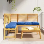 Pernă 6 pcs Albastru regal 40 x 40 x 8 cm Material Oxford GartenMobel Dekor