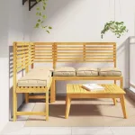 Pernă 6 pcs Bej 40 x 40 x 8 cm Material Oxford GartenMobel Dekor