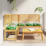 Pernă Floral 6 pcs Multicolour 40 x 40 x 8 cm Material Oxford GartenMobel Dekor