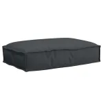 Pernă Negru 60 x 40 x 8 cm Material Oxford GartenMobel Dekor