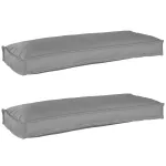 Set de perne pentru palet 2 pcs Gri 100 x 40 x 8 cm GartenMobel Dekor