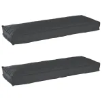 Set de perne pentru palet 2 pcs Negru 120 x 40 x 8 cm GartenMobel Dekor