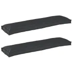 Set de perne pentru palet 2 pcs Negru 150 x 40 x 8 cm GartenMobel Dekor