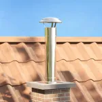Extensie pentru șemineu Argintiu 25 x 25 x 82 cm GartenMobel Dekor