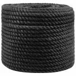 Frânghie din Jute 14 Negru 100% jute Tossa GartenMobel Dekor