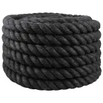 Frânghie din Jute 40 Negru 100% jute Tossa GartenMobel Dekor